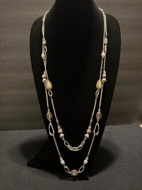 Ruby Rd. Silver-Tone Multi-Strand Beaded Necklace